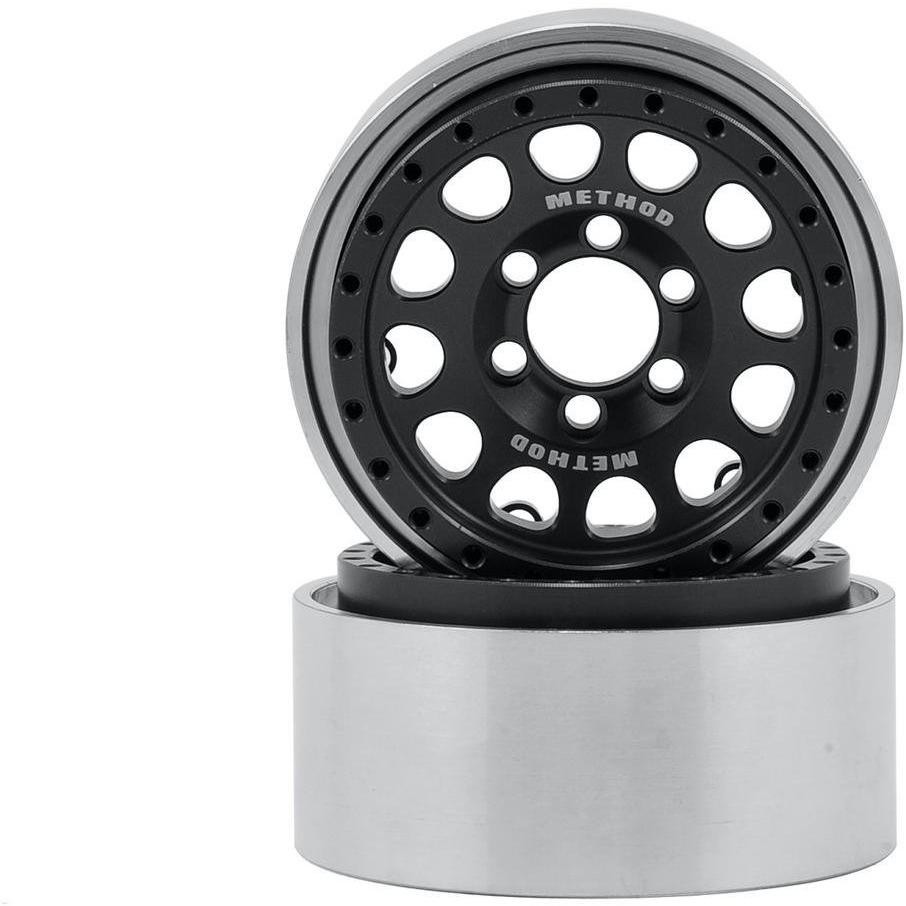 Vanquish Products Method 105 1.9" Wheel (2) (Black/Silver)