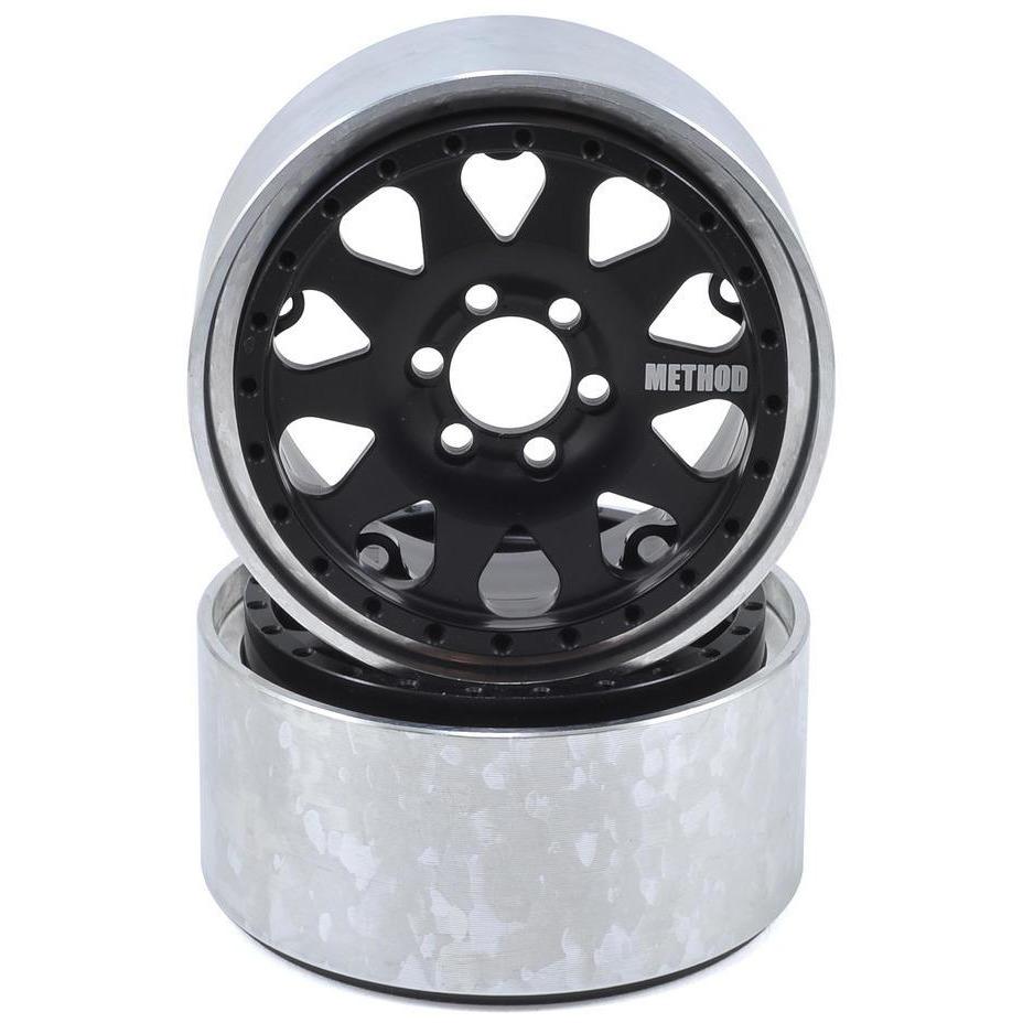 Vanquish Products Method 101 2.2" Beadlock Crawler Wheel (Black) (2) (1.2 Wide)