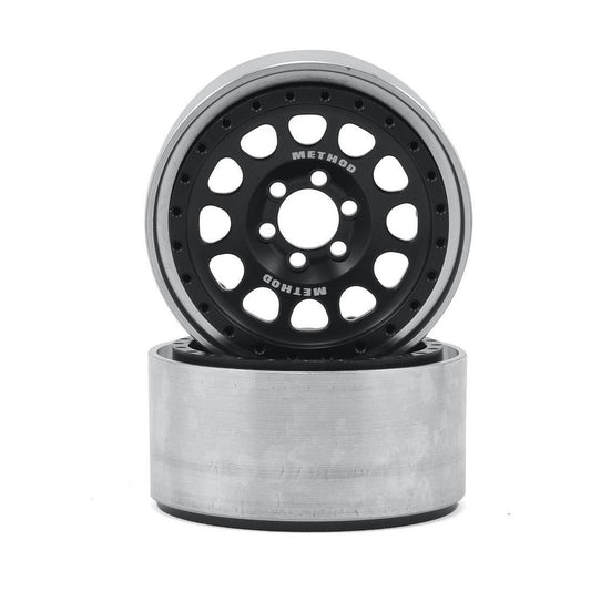 Vanquish Products Method 105 2.2" Wheel (Black/Silver) (2) (1.2" Wide)