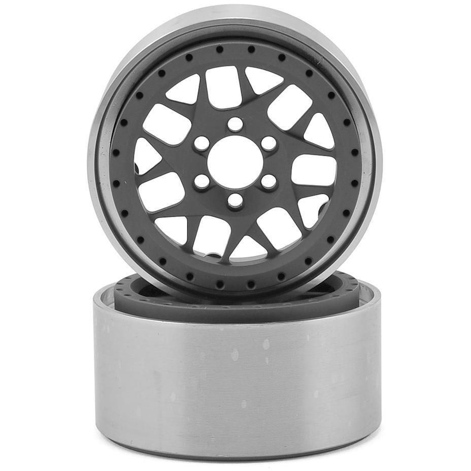 Vanquish Products KMC XD127 Bully 2.2" Wheel (Grey/Black) (2) (1.2" Wide)