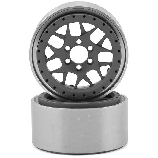 Vanquish Products KMC XD127 Bully 2.2" Wheel (Grey/Black) (2) (1.2" Wide)