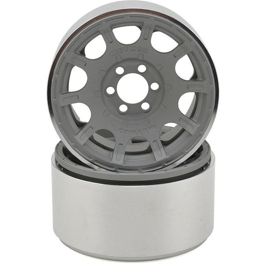 Vanquish Products Method Roost 2.2" Beadlock Wheels (2) (Grey) (1.2" Wide)