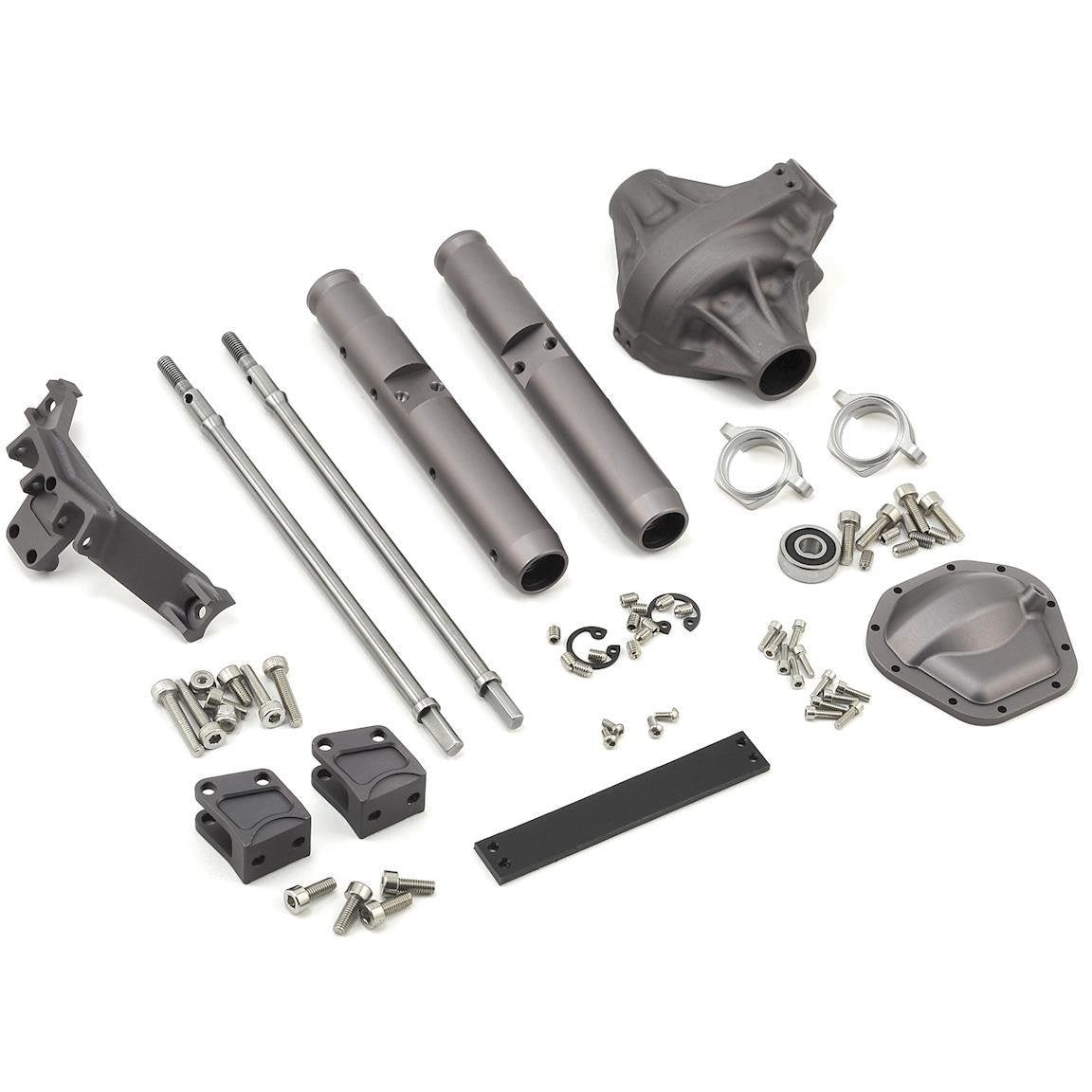 Vanquish Products Wraith/Yeti Currie Rockjock Centered Rear Axle (Grey)