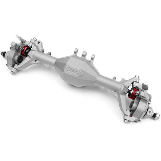 Vanquish Products Currie Portal F9 SCX10 II Front Axle Kit (Silver)
