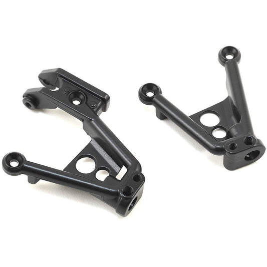 Xtra Speed SCX10 II Aluminum Front Shock Hoops (Black) (2)