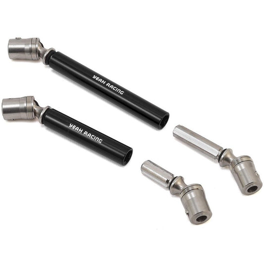 Yeah Racing Traxxas TRX-4 Stainless Steel Front & Rear Center Shaft (Black)