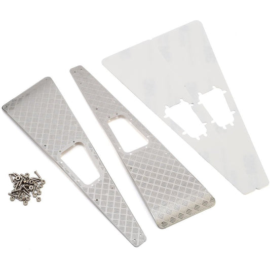 Yeah Racing Traxxas TRX-4 Stainless Steel Diamond Plate Front Hood Panels