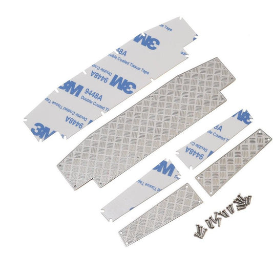 Yeah Racing Traxxas TRX-4 Stainless Steel Diamond Plate Front Bumper Panels