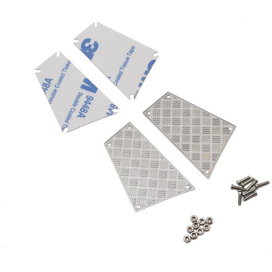 Yeah Racing Traxxas TRX-4 Stainless Steel Diamond Plate Rear Side Panels