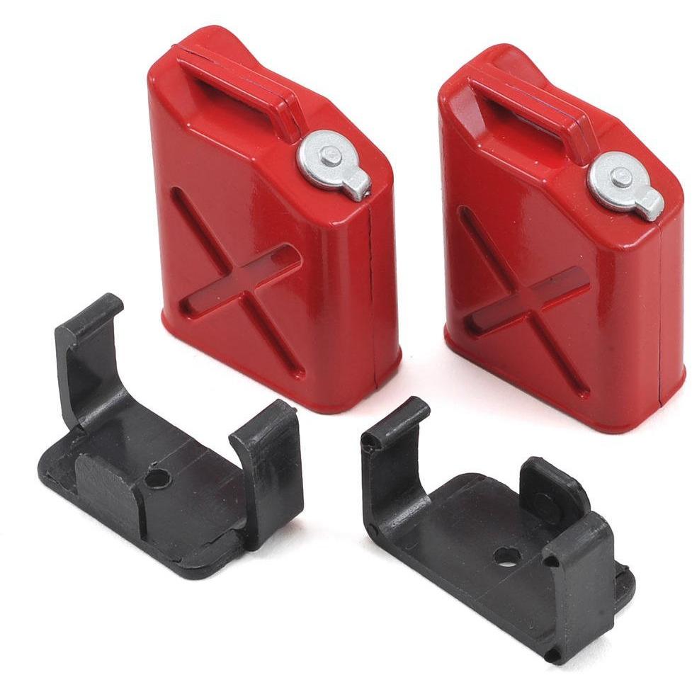 Yeah Racing 1/10 Crawler Scale "Jerry Can" Accessory Set (Fuel Cans) (Red)