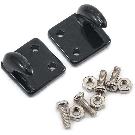 Yeah Racing 1/10 Crawler Scale Accessory Set (Black) (Off Center Hooks)
