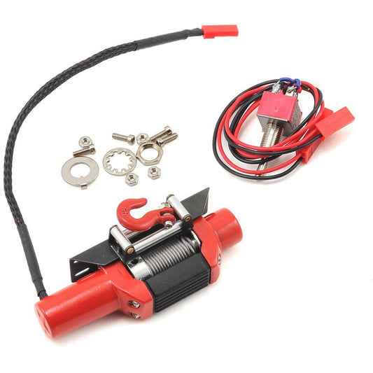 Yeah Racing 1/10 Scale Crawler Aluminum Winch (Red) (Type C)