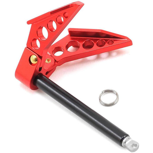 Yeah Racing Aluminum 1/10 Crawler Scale Accessory (Foldable Winch Anchor) (Red)