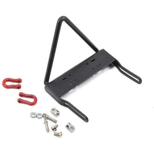 Yeah Racing SCX10 Steel Front "Stinger" Bumper w/Winch Mount & Shackles