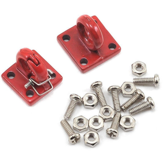 Yeah Racing Four Bolt Tow Ring (Red) (2)