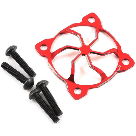 Yeah Racing 30x30mm "3D Whirlwind" Aluminum Fan Protector (Red)