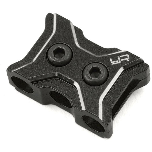 Yeah Racing Aluminum 12-14 Gauge Wire Clamp (Black)