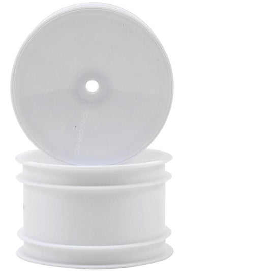 Yokomo 12mm Hex 1/10 Rear Buggy Wheels (White) (2) (YZ-2/YZ-4/B-MAX)