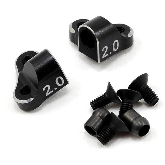 Yokomo Aluminum Rear-Front Separate Suspension Mount (Black) (42.0mm)