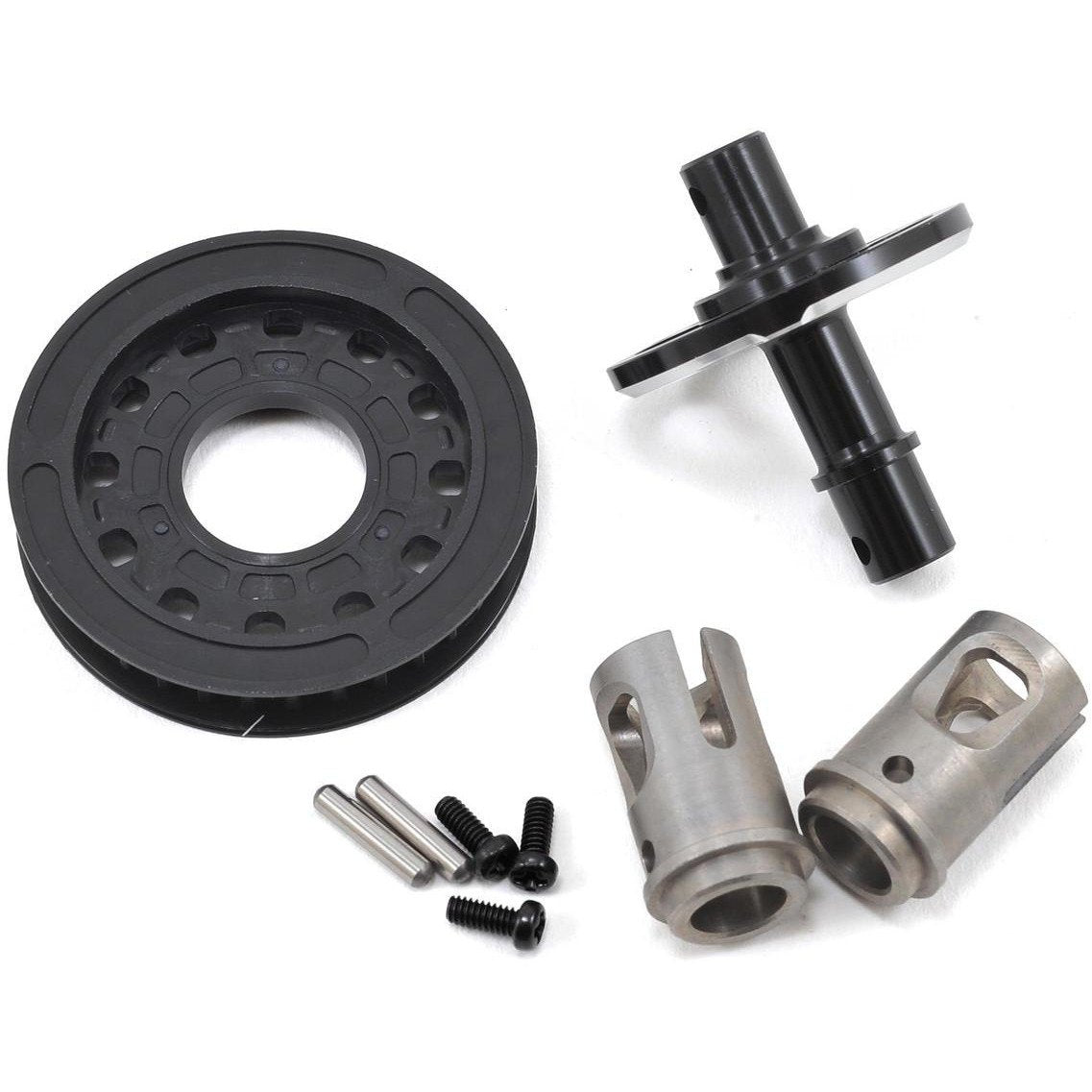 Yokomo Complete Aluminum Solid Axle (Black) (34T)
