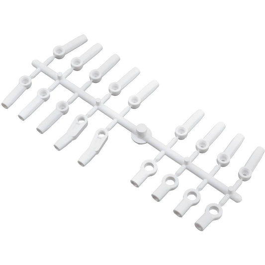 Yokomo Plastic Rod End Set (White)