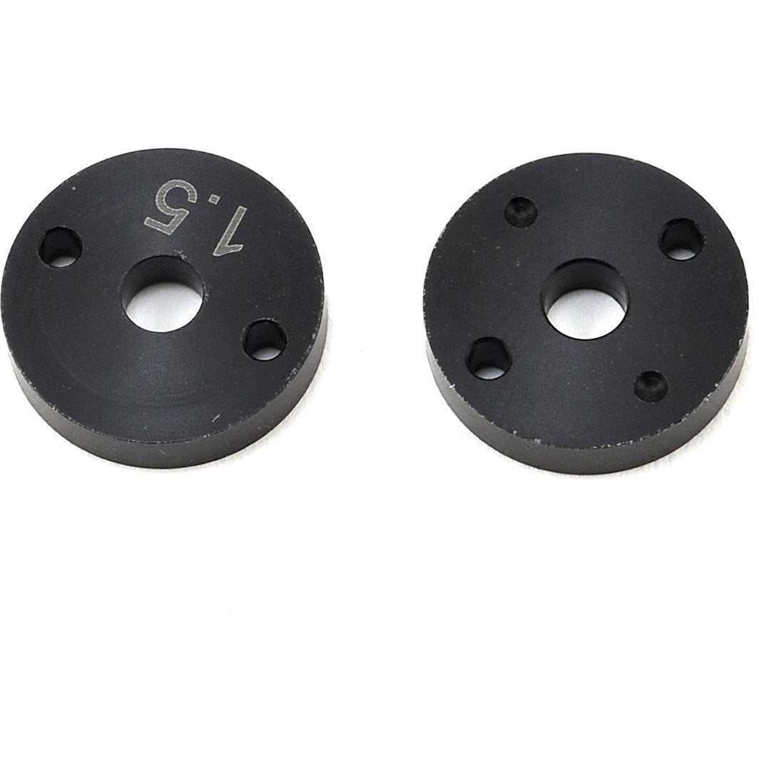 Yokomo 12mm "X" Flat Shock Piston (Black) (2) (1.5mm x 2 Hole)