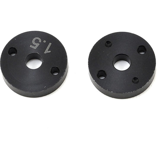 Yokomo 12mm "X" Flat Shock Piston (Black) (2) (1.5mm x 2 Hole)