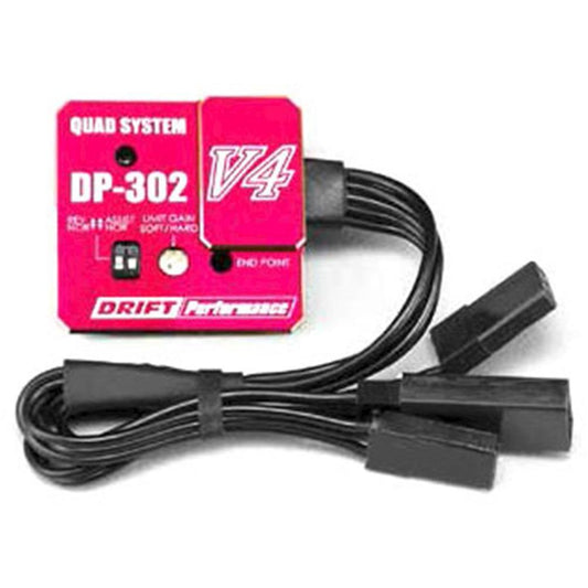 Yokomo DP-302V4 Drift Steering Gyro (Red)