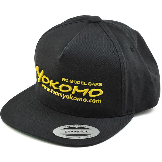 Yokomo Flat Bill Snap Back Hat (Black)
