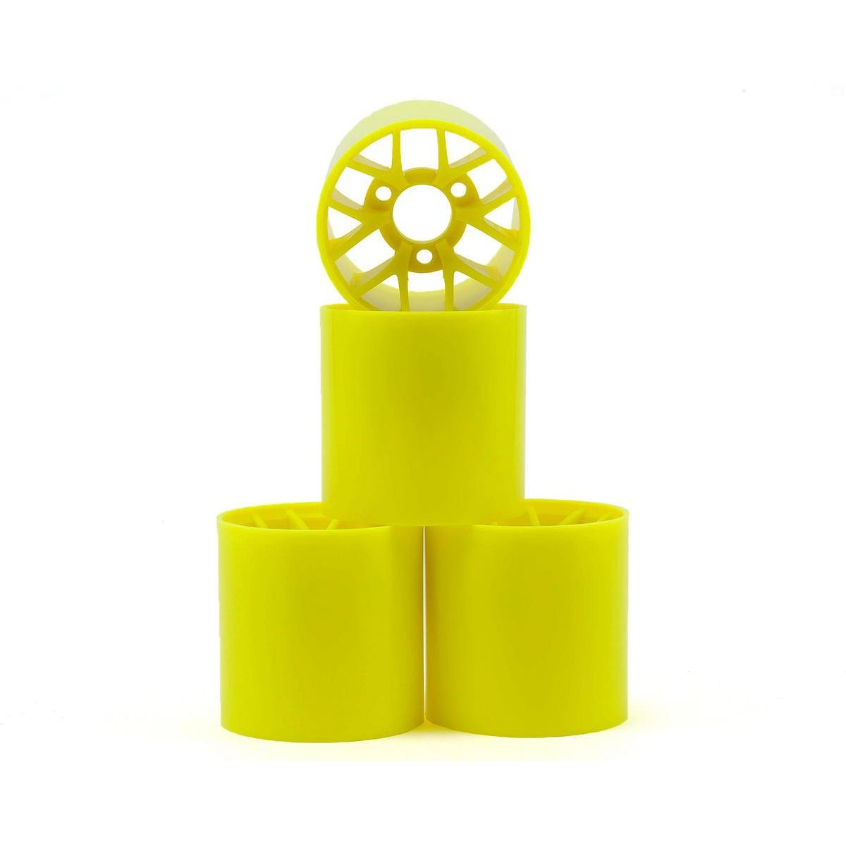 Yokomo 1/12 Pan Car Rear Wheel Set (4) (Yellow)