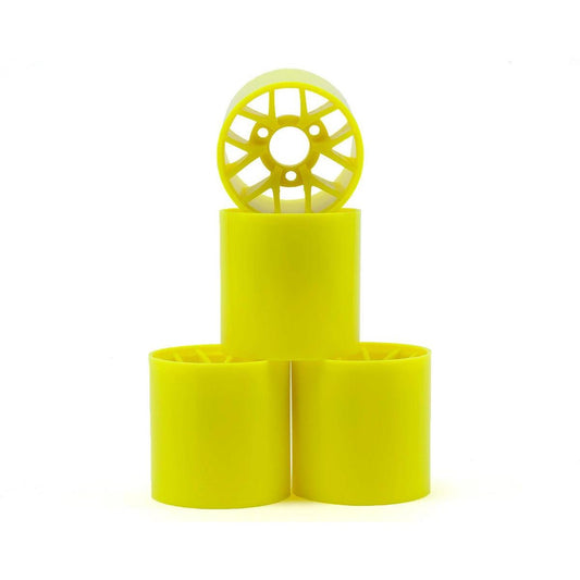 Yokomo 1/12 Pan Car Rear Wheel Set (4) (Yellow)