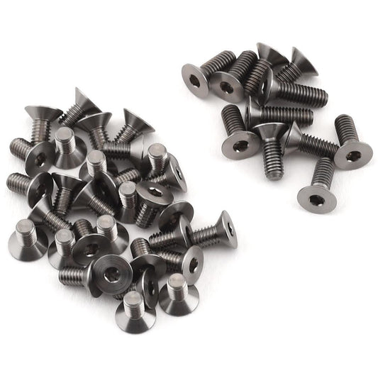 Yokomo 3mm BD9 High Precision Machined Titanium Screw Set (42) (Lower)