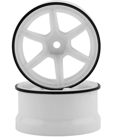 Yokomo 12mm Hex Racing Performer High Traction RWD Drift Wheels (White) (2)