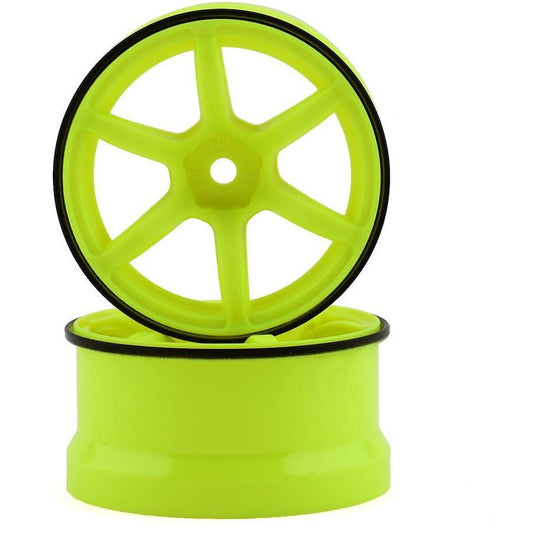 Yokomo 12mm Hex Racing Performer High Traction RWD Drift Wheels (Yellow) (2)