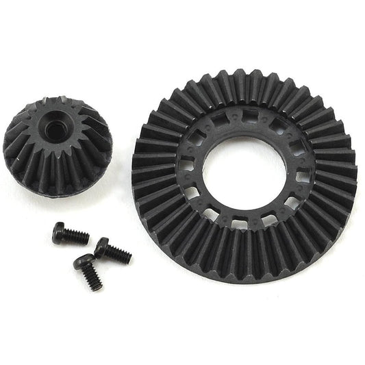 Yokomo Graphite Ring Gear & Drive Gear (for Front One Way & Solid Axle)
