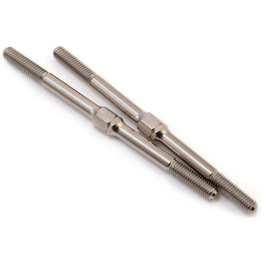 Yokomo 52mm Hard Steel Turnbuckle (2) (Nickel)