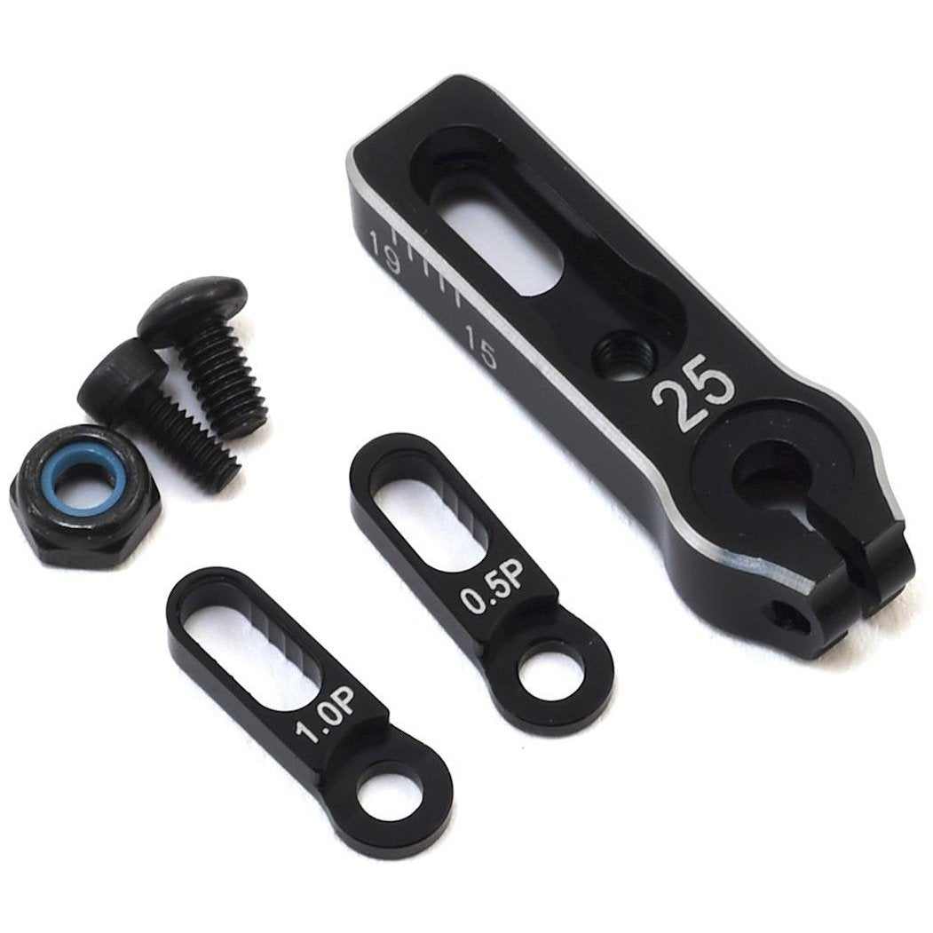 Yokomo Aluminum Team Suzuki Adjustable Servo Horn (15-19mm) (25T-ProTek/Futaba)