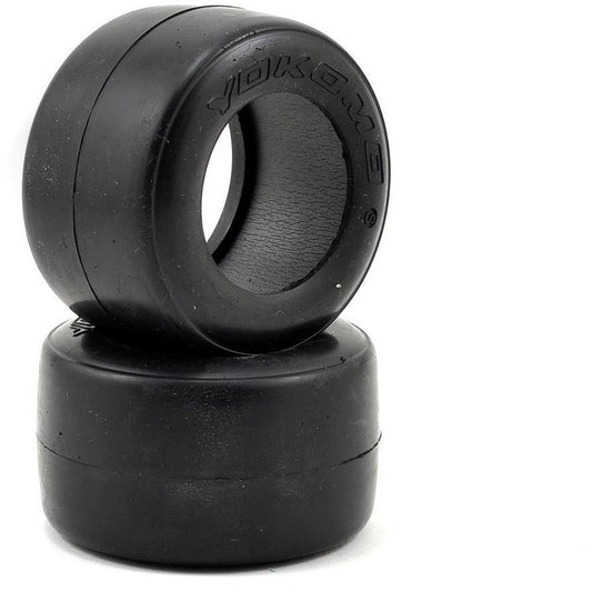 Yokomo Rear Belted Slick Tire Set (Soft) (2)