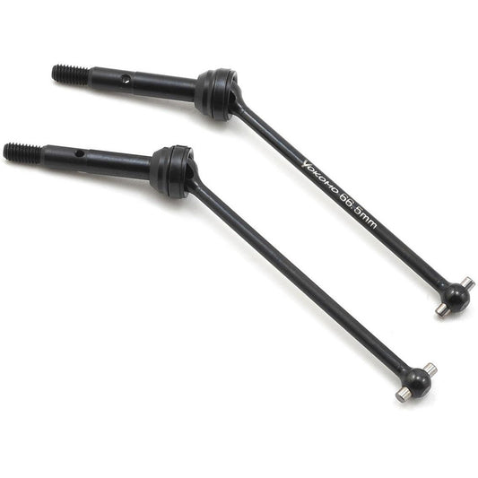 Yokomo Universal Driveshaft (2) (66.5mm) (use with offset rear hubs)