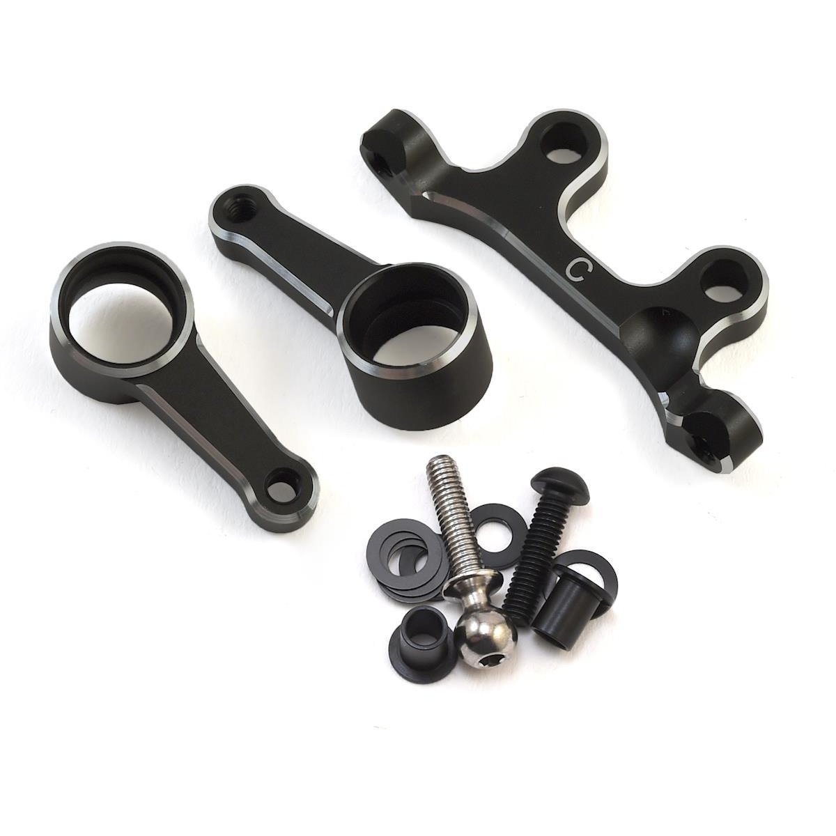 Yokomo YZ-2 CAL2 Aluminum Steering Bell Crank Set (Carpet/Astro turf)