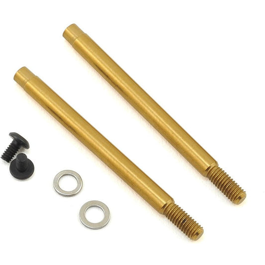 Yokomo V3 Titanium Coated Front Shock Shaft (2) (Screw Type)