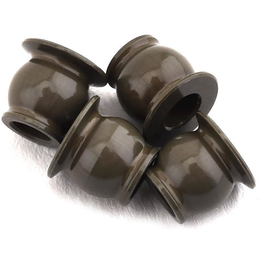 Yokomo Aluminum YZ-2T "Hard" Flanged Shock Ball End (4) (F6.8)