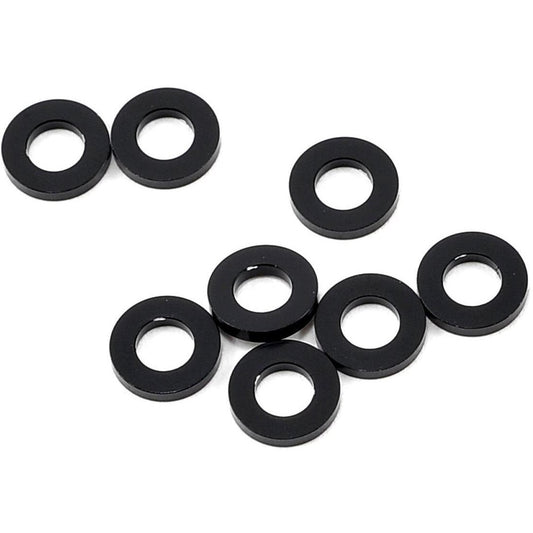 Yokomo 3x6x1.0mm Aluminum Shim (Black) (8)