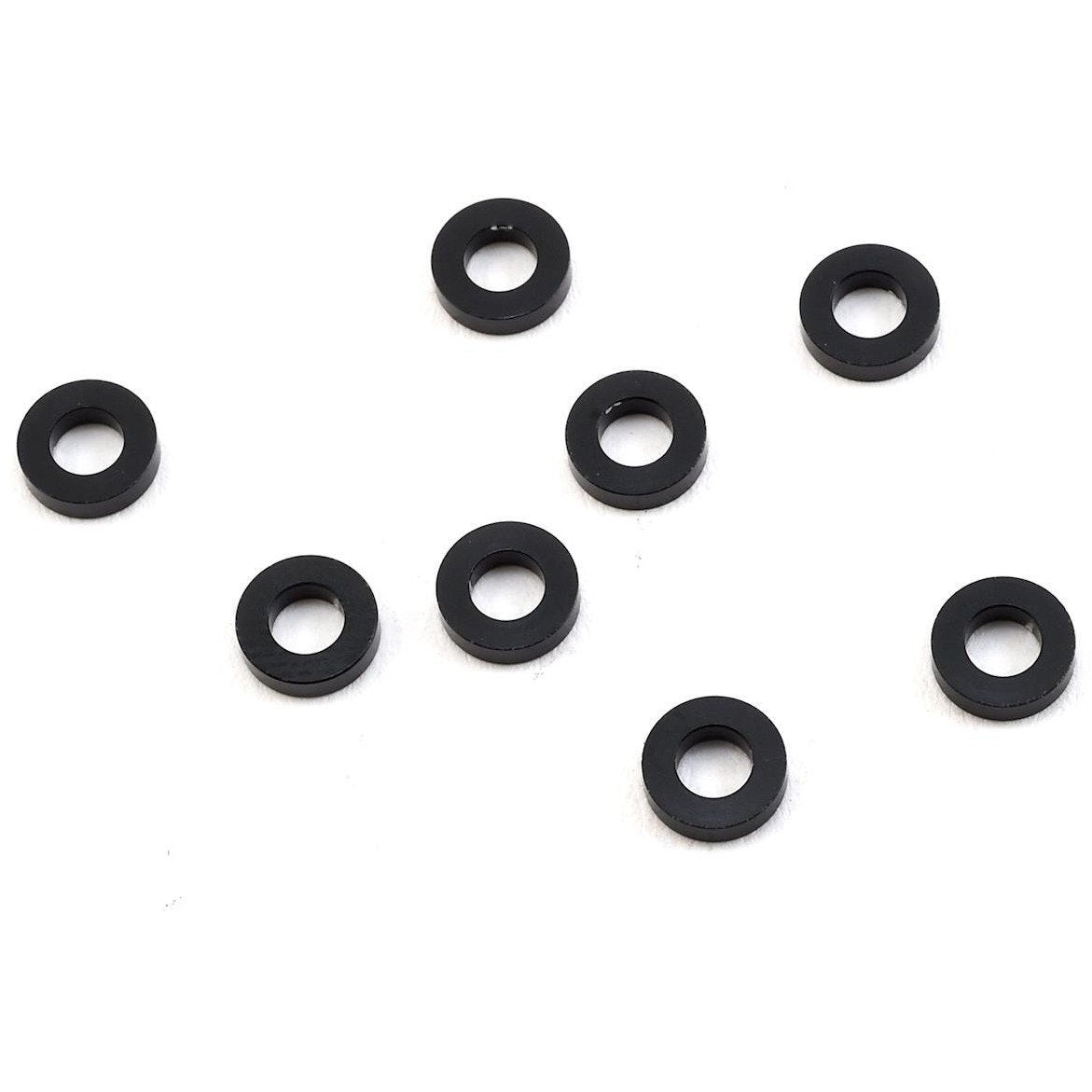 Yokomo 3x6x1.5mm Aluminum Shim (Black) (8)