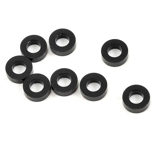Yokomo 3x6x2.0mm Aluminum Shim (Black) (8)
