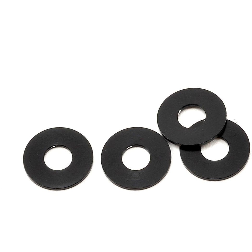 Yokomo 3x8x0.5mm Aluminum Spacer (Black) (4)