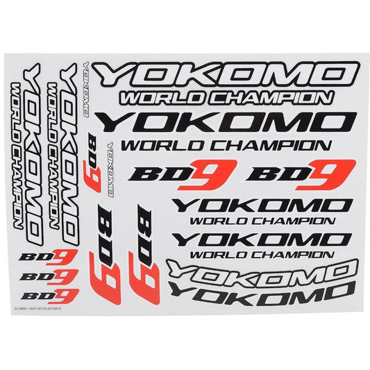Yokomo BD9 Logo Decal Sheet