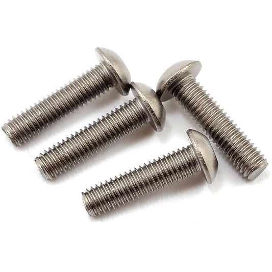 Yokomo 3x12mm Titanium Button Head Screw (4)