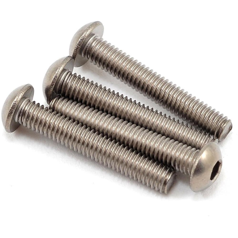 Yokomo 3x18mm Titanium Button Head Screw (4)