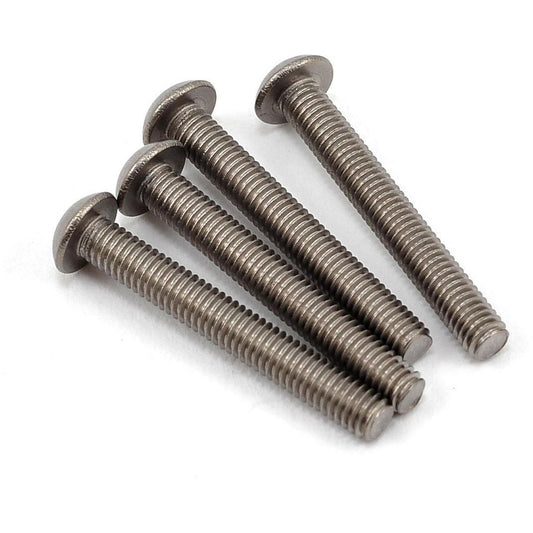 Yokomo 3x22mm Titanium Button Head Screw (4)